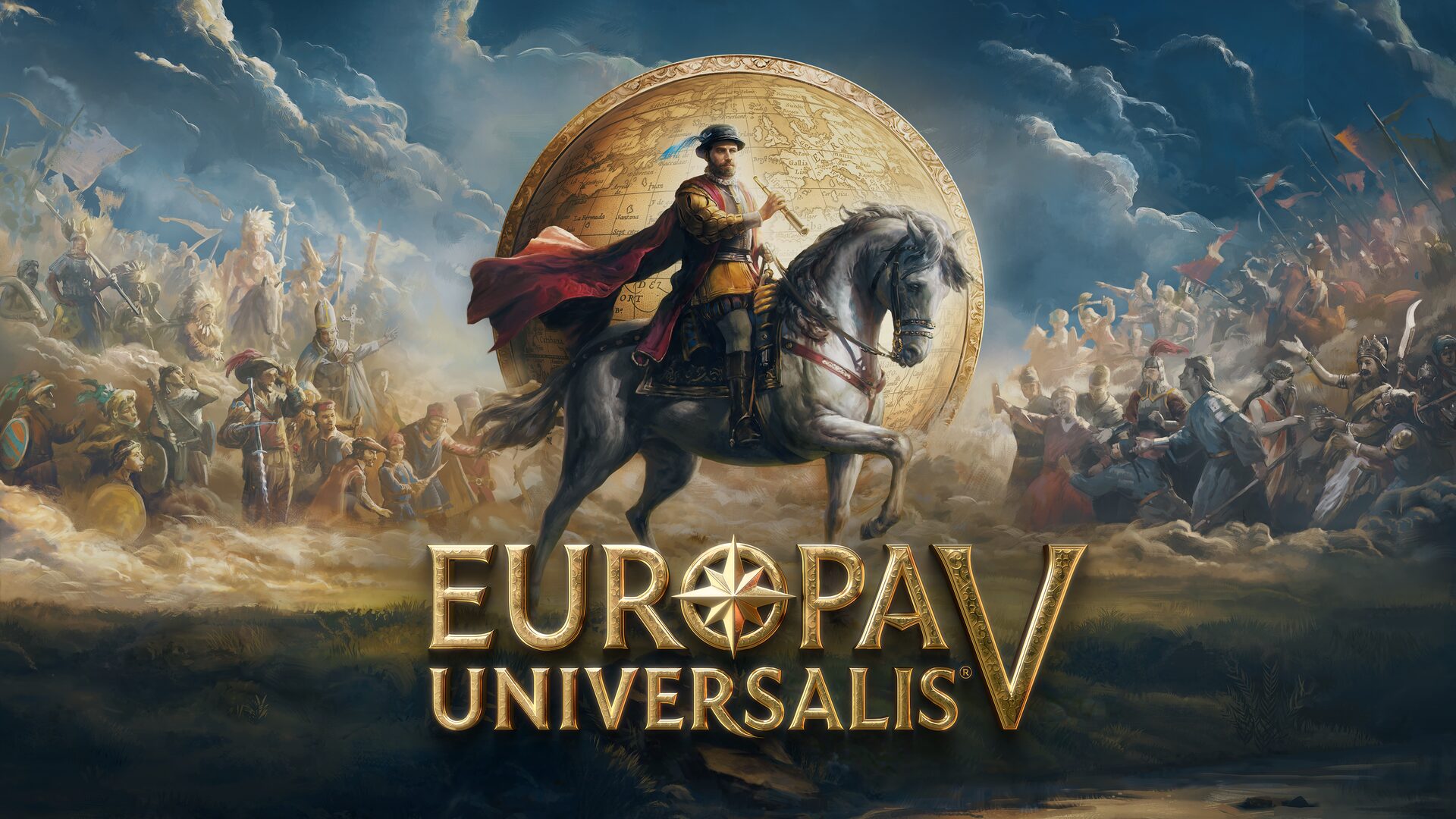Hero key art, rider and armies